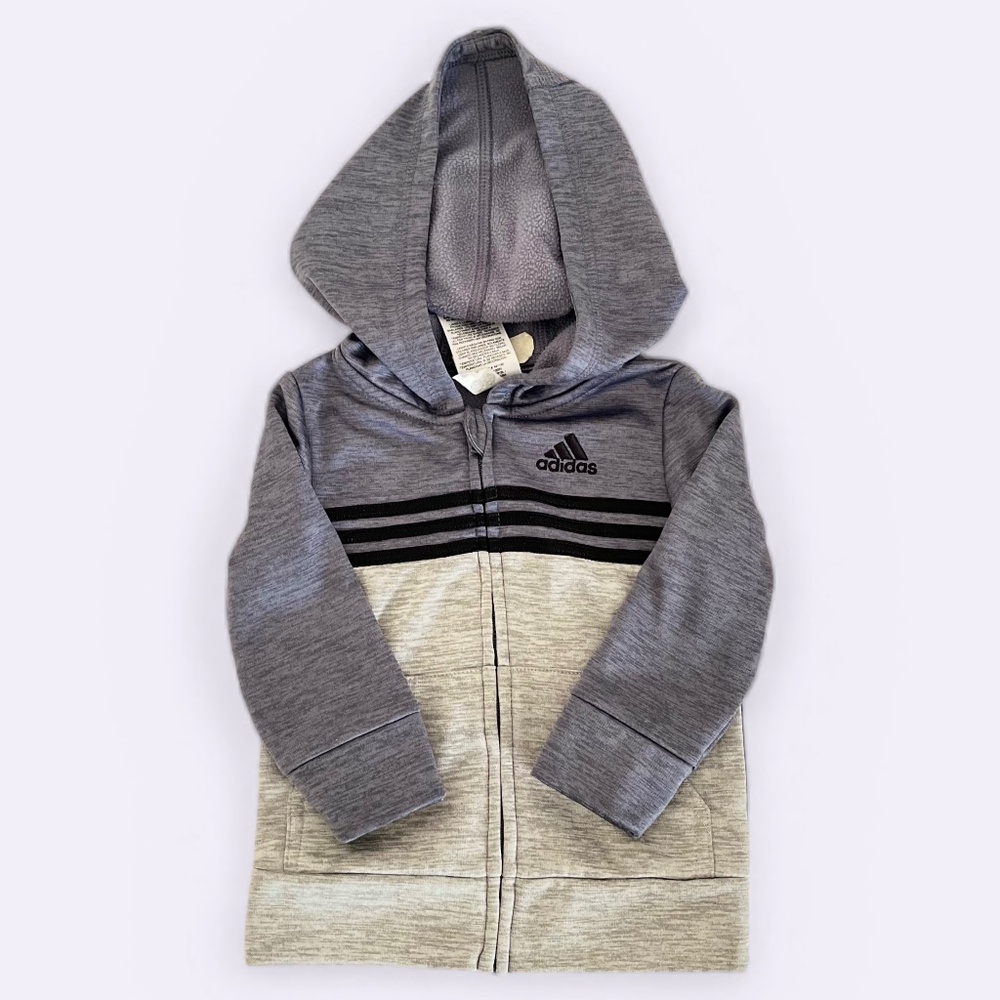 Adidas Baby Gray Hoodie Sz 18 months